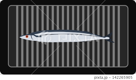 Illustration of salt-grilled swordfish Illustration of salt-grilled swordfish 142265905