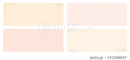 Rice paper texture collection with korean grain and soft fiber noise. Four mulberry paper swatches in gentle pink and ivory tone. Vector texture set isolated for greeting card and poster Rice paper texture collection with korean grain and soft fiber noise. Four mulberry paper swatches in gentle pink and ivory tone. Vector texture set isolated for greeting card and poster 142266047