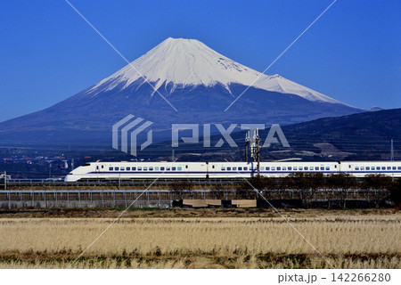 2008年　富士山をバックに走る東海道新幹線300系ひかり 142266280