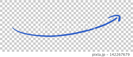 A simple and stylish hand-drawn blue horizontal arrow - a symbol in a doodle style pointing upwards at a slight angle. A simple and stylish hand-drawn blue horizontal arrow - a symbol in a doodle style pointing upwards at a slight angle. 142267679