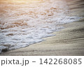 Foamy waves on the beach; a concept for relaxation. 142268085