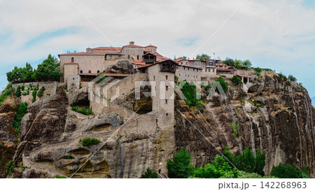 Great Monastery of Varlaam on the high rock in Meteora, Thessaly, Greece Great Monastery of Varlaam on the high rock in Meteora, Thessaly, Greece 142268963