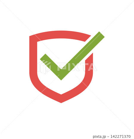 Shield, Check Mark, Check List Icon Vector Template 142271370