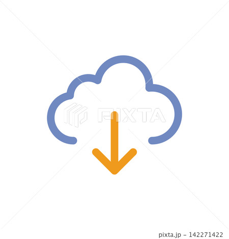Download Sign Icon Vector Template Illustration Design 142271422