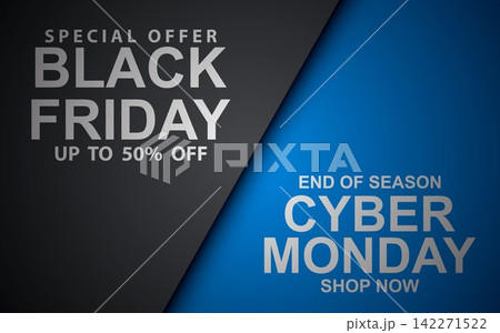 Black Friday sale banner template design. vector illustration Black Friday sale banner template design. vector illustration 142271522