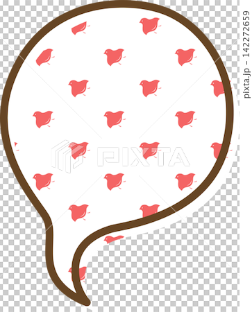 帶有圖案的單一對話氣泡圖標 帶有圖案的單一對話氣泡圖標 142272659