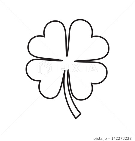 Vector flat shamrock isolated Vector flat shamrock isolated 142273228