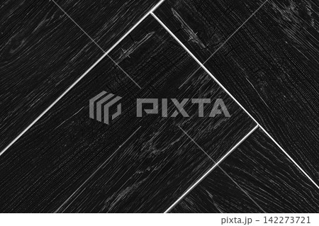 Sample flooring wood plank background board pattern texture hardwood panel black dark laminate wooden 142273721