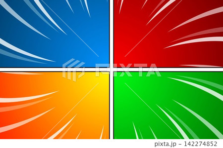 Colored page comic pop art background 142274852