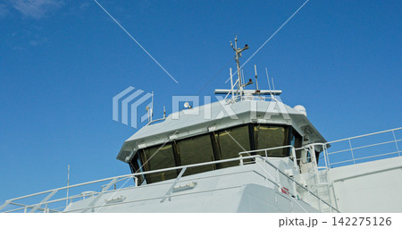 Ferry ship bridge deck navigation equipment norway Ferry ship bridge deck navigation equipment norway 142275126