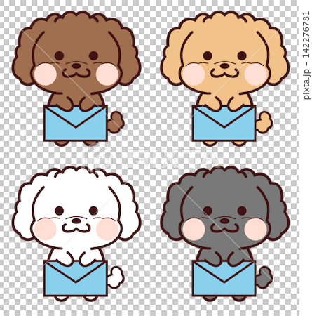 玩具貴賓犬套裝(含信件)/淺藍色 玩具貴賓犬套裝(含信件)/淺藍色 142276781