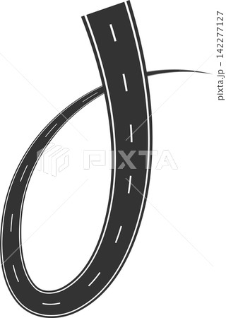 Road curves with white markings, highway, traffic, street, race Road curves with white markings, highway, traffic, street, race 142277127