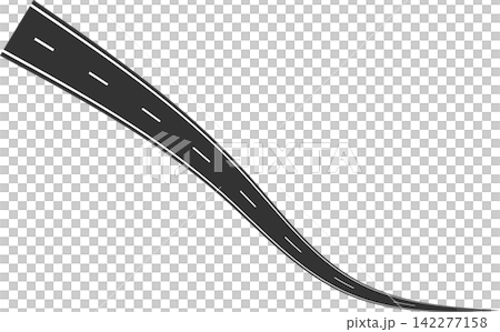 Road curves with white markings, highway, traffic, street, race 142277158