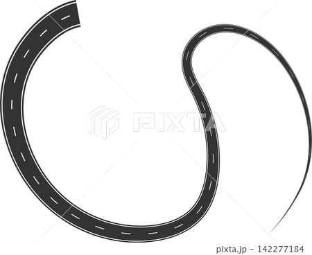 Road curves with white markings, highway, traffic, street, race Road curves with white markings, highway, traffic, street, race 142277184