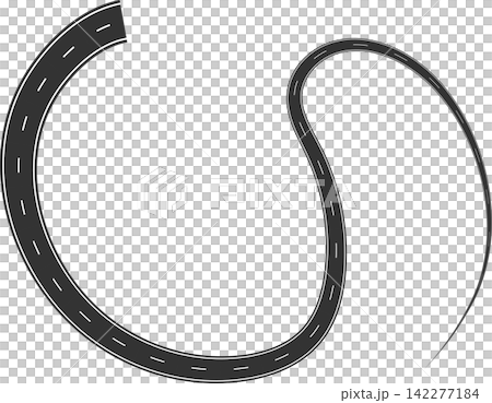 Road curves with white markings, highway, traffic, street, race Road curves with white markings, highway, traffic, street, race 142277184