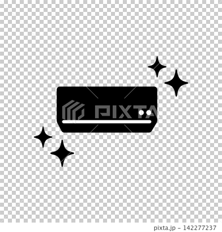 Icon of a sparkling clean, comfortable indoor air conditioner Icon of a sparkling clean, comfortable indoor air conditioner 142277237