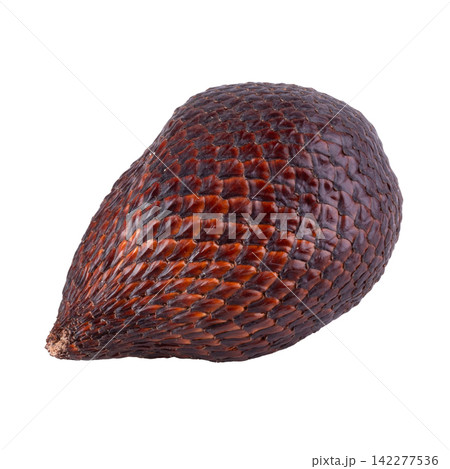 Salak fruit or snake fruit isolated on white background. Salak fruit or snake fruit isolated on white background. 142277536