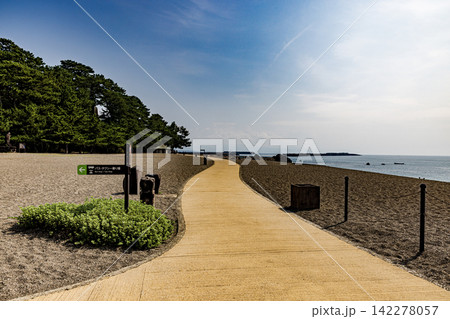高知県　桂浜の風景　 142278057