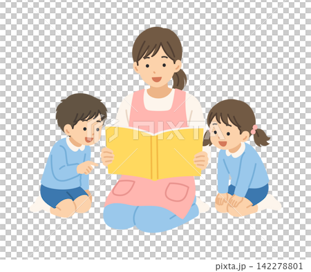 育兒工作者的育兒 1,平面插圖 育兒工作者的育兒 1,平面插圖 142278801