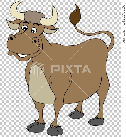 Hand-drawn animal illustration ☆ Fierce bull Hand-drawn animal illustration ☆ Fierce bull 142279226