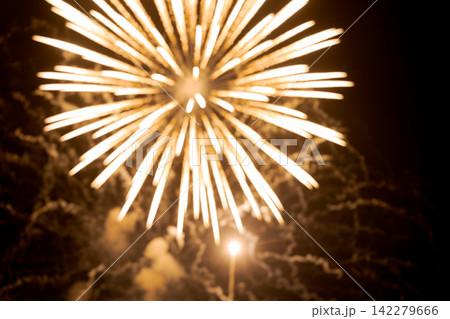 夜空に打ち上がった花火 142279666