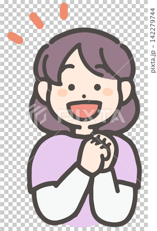 A girl with a cheerful expression A girl with a cheerful expression 142279744