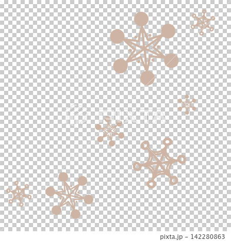 Illustration of a light brown snowflake 142280863