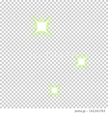 黄緑色の発光する光 142281763