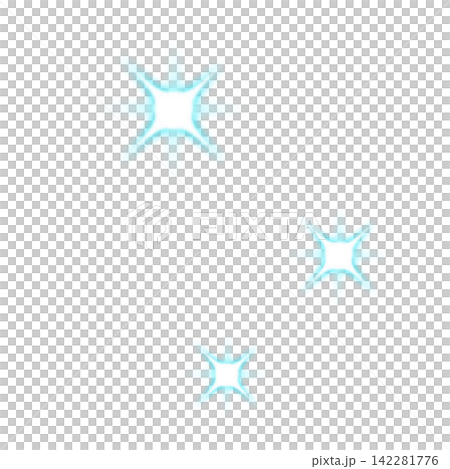 水色の発光する光 水色の発光する光 142281776