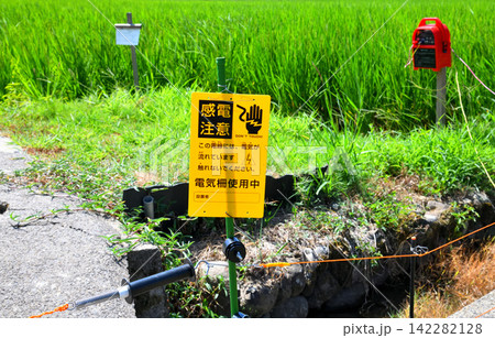 害獣対策用電気柵 害獣対策用電気柵 142282128