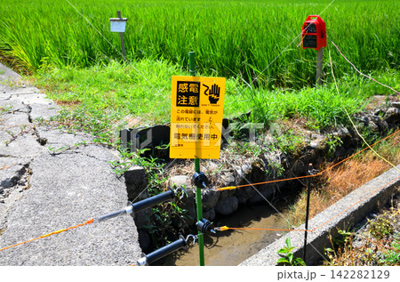 害獣対策用電気柵 害獣対策用電気柵 142282129
