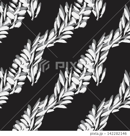 Monochrome Tropical Leaf seamless pattern design for fashion textiles, graphics and crafts Monochrome Tropical Leaf seamless pattern design for fashion textiles, graphics and crafts 142282146