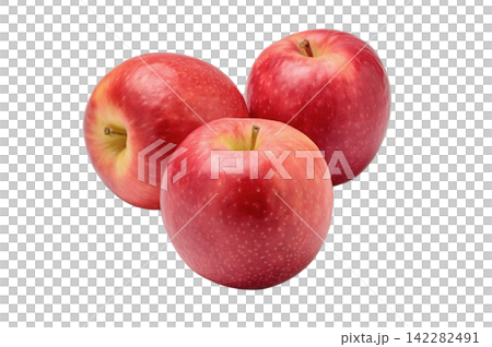 PNG 格式的三個紐西蘭 Crips Pink 蘋果的剪影圖片。 142282491