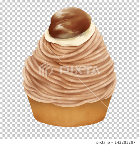 モンブランのイラスト モンブランのイラスト 142283287
