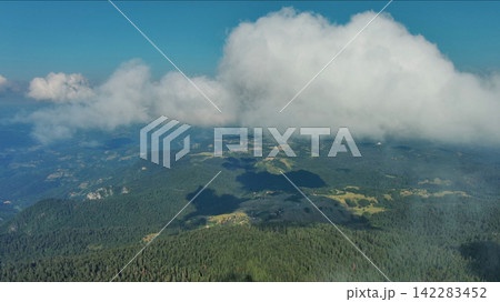 Mountains, hills and meadow, village in Tara park Mountains, hills and meadow, village in Tara park 142283452