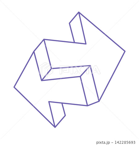 Illusion shapes. 3d geometry arrows. Optical illusion figures. Sacred geometry. Illusion shapes. 3d geometry arrows. Optical illusion figures. Sacred geometry. 142285693