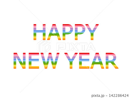 飾り文字 HAPPY NEW YEAR 142286424