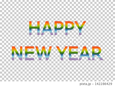 裝飾文字：新年快樂 142286429