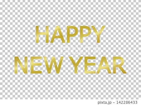 Decorative lettering: HAPPY NEW YEAR 142286433