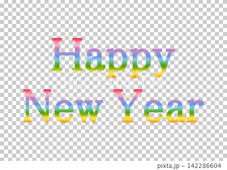 裝飾文字：新年快樂 142286604