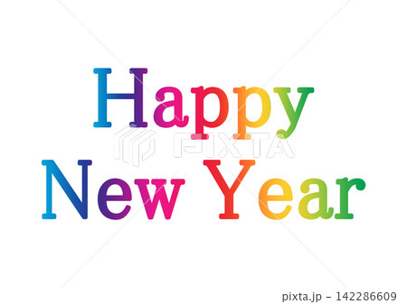 飾り文字 HAPPY NEW YEAR 142286609