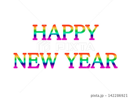 飾り文字 HAPPY NEW YEAR 142286921
