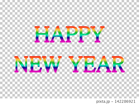 飾り文字 HAPPY NEW YEAR 142286921