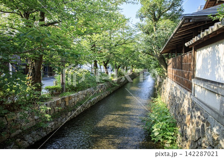 京都府、高瀬川の風景 京都府、高瀬川の風景 142287021