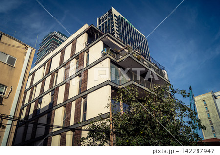 A street view of Tel Aviv A street view of Tel Aviv 142287947