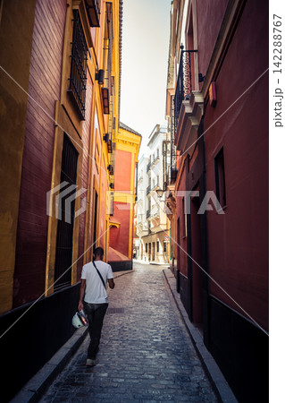 Santa Cruz: Seville's Vibrant Economic Heart 142288767