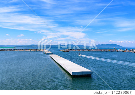 道東サロマ湖 栄浦漁港 道東サロマ湖 栄浦漁港 142289067