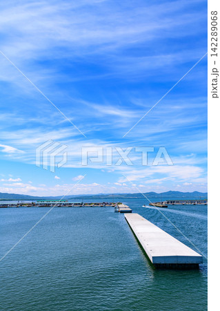 道東サロマ湖 栄浦漁港 道東サロマ湖 栄浦漁港 142289068