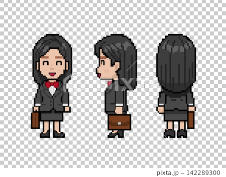 Smiling working woman with black hair Smiling working woman with black hair 142289300