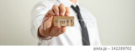 Contact business card Contact business card 142289702